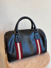 Load image into Gallery viewer, Bally - Boston Leather Bag - Black/ Red & Cream - S - RRP$1624