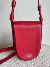 Load image into Gallery viewer, Valentino - Pru Leather Vring Crossbody Bag - Red - S