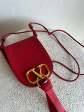 Load image into Gallery viewer, Valentino - Pru Leather Vring Crossbody Bag - Red - S