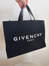 Load image into Gallery viewer, Givenchy - G-Tote bag - Black Canvas - M - RRP$1,277 AS NEW