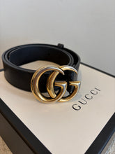 Load image into Gallery viewer, Gucci - Marmont GG Belt - Black - 32/80