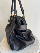 Load image into Gallery viewer, Burberry - Lambeth Hobo Buffalo Leather Tote Bag - black - M