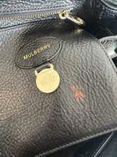 Load image into Gallery viewer, Mulberry - Bayswater Classic Grain Bag - Black & Brass - M - RRP$2445