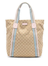 Load image into Gallery viewer, Gucci - GG Canvas Web Tote - Canvas - L