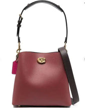 Load image into Gallery viewer, Coach - Willow Leather Bucket Bag - Oxblood/Burgundy - S