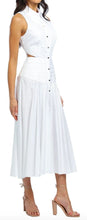 Load image into Gallery viewer, Acler - Hayworth Cotton Halter Midi Dress - White - 12(has been taken in)