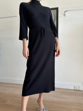 Load image into Gallery viewer, A.P.C - Ribbed Woollen Midi dress - Black - M

