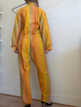 Load image into Gallery viewer, Lucy Folk - Stripe Boiler Jumpsuit - Yellow/Orange - L
