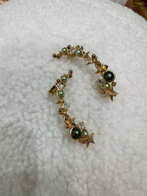 Load image into Gallery viewer, Chanel - Chanel 17 Gold Star Olive Faux Pearl Ear Cuff Earrings - Gold - OS
