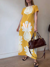 Load image into Gallery viewer, La Double J - Silk Swing Pineapple Print Maxi Dress - Yellow - M - RRP$1105
