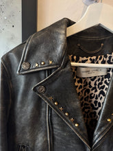 Load image into Gallery viewer, Golden Goose - Distress Leather Biker Jacket - Brown - 42 - RRP $2600
