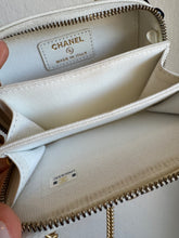 Load image into Gallery viewer, Chanel - Caviar Quilted Boy Clutch  - White - Mini - w Dustbag &amp; Box

