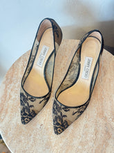 Load image into Gallery viewer, Jimmy Choo - Romy Lace Pumps - Black Lace - 38
