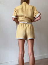 Load image into Gallery viewer, Alemais - Sunset Shades Shirt (10) &amp; Shorts(8) Set - Butter Yellow - 8/10
