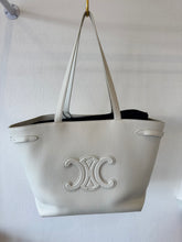 Load image into Gallery viewer, Celine - Cabas Anais Cuir Triomphe in Grained LeatherBag - Bone - M - current - RRP $4,950
