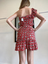 Load image into Gallery viewer, Isabel ETOILE Marant - One Shoulder Mini dress - Brick florals - 36
