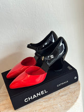 Load image into Gallery viewer, Chanel - Patent Mary Jane Wedge Heel - Shoes - Red/Black - 41
