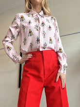 Load image into Gallery viewer, Marni - Wide Leg Cropped Pants - Red - 42
