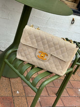 Load image into Gallery viewer, Chanel - Quilted Canvas Jumbo Classic Single Flap Bag - Beige - L
