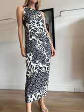 Load image into Gallery viewer, Camilla - Jersey Tank Midi dress - WildCat Animal Print - L
