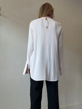 Load image into Gallery viewer, Scanlan Theodore - LS Single Front Pleat Blouse - Light Pink - 8
