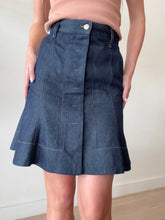 Load image into Gallery viewer, Scanlan Theodore - Denim Flared Mini Skirt - Dark Denim - 6
