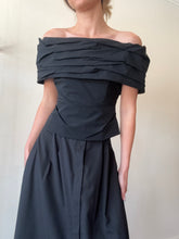 Load image into Gallery viewer, Rachel Gilbert - Camille Draped Off Shoulder Top - rrp$1185Black - 1
