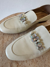 Load image into Gallery viewer, Mimco - Jewelled Loafers - Ivory - 40
