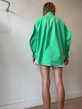 Load image into Gallery viewer, The Frankie Shop - LS Cotton Shirt - Green - XS/S
