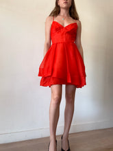 Load image into Gallery viewer, Alex Perry - Silk Organza Mesh Mini Dress - Orange - 6
