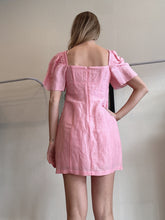 Load image into Gallery viewer, Hansen &amp; Gretel - Puff sleeve Mini dress - Pink - S - bnwt - RRP$399
