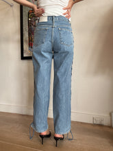 Load image into Gallery viewer, Jonathan Simkhai - Jeans with cross details - Mid Denim - 25 - RRP$790
