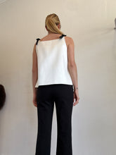 Load image into Gallery viewer, Harris Tapper - Lise Bow Detail Top - Ivory - 8
