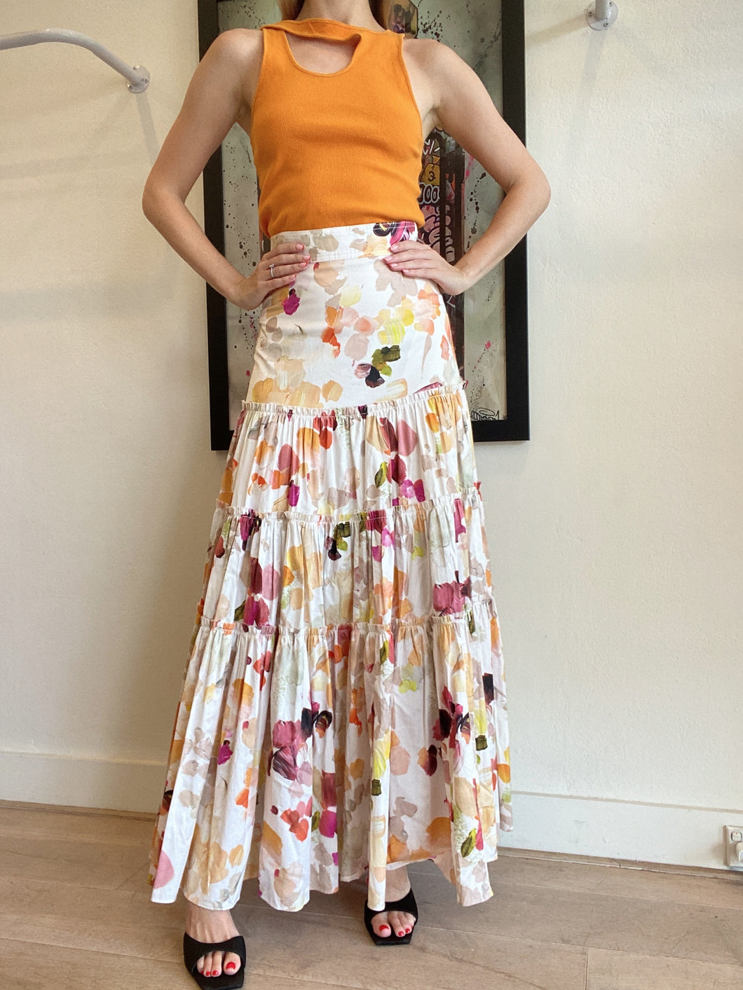 Aje - Dassia Tiered Maxi skirt - Floral - 4 - RRP$495