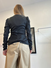 Load image into Gallery viewer, Zimmermann - Silk Draped Blouse - Black - 1(8) - bnwt - RRP$450
