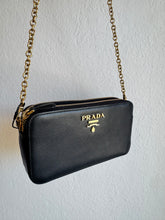 Load image into Gallery viewer, Prada - Saffiano Leather Mini Crossbody  Bag- Black - Mini
