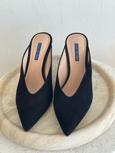 Load image into Gallery viewer, Stuart Weitzman - Lulah Pointed Mules - Black  Suede - 41.5 - w box - RRP$695
