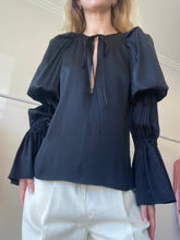 Load image into Gallery viewer, Khaite - Cortez Blouse - Black - XS - RRP$960
