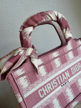 Load image into Gallery viewer, Dioriviera Mini Dior Book Tote w Twilly - RRP$4,240 As new
