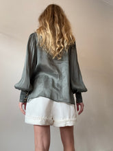 Load image into Gallery viewer, Aje - LS Peasant Blouse - Sage - 12
