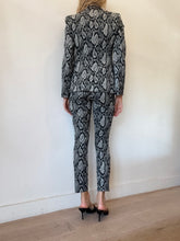 Load image into Gallery viewer, Alice + Olivia - Single Breasted Jacket &amp; Cigarette Pants Suit - Snake Print - 2
