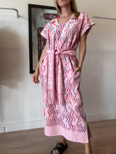 Load image into Gallery viewer, Pippa Holt - Kaftan w belt - Pink - OS - RRP$1,587

