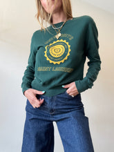 Load image into Gallery viewer, Saint Laurent - University Cotton Logo Sweatshirt - Green/Yellow - XS
