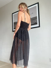 Load image into Gallery viewer, Rebecca Vallance - Midi dress mesh with bodysuit - Black - 8 - RRP$729
