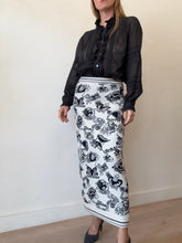 Load image into Gallery viewer, Zimmermann - Woollen Zodiac Midi Skirt - Cream/Black - 1
