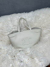 Load image into Gallery viewer, Celine - Cabas Anais Cuir Triomphe in Grained LeatherBag - Bone - M - current - RRP $4,950
