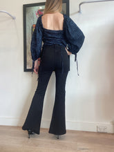 Load image into Gallery viewer, JH Zane - Rose Print Top - Navy - 8
