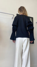 Load image into Gallery viewer, Khaite - Cortez Blouse - Black - XS - RRP$960
