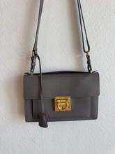 Load image into Gallery viewer, Salvatore Ferragamo - Aileen Leather Shoulder Bag - Dusty Grey - S
