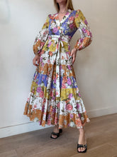 Load image into Gallery viewer, Zimmermann - The Pattie Wrap Midi Dress - Multi  Florals - 2 - RRP$895
